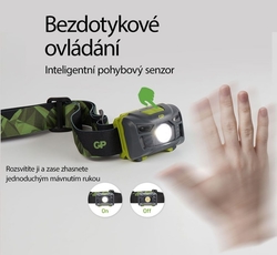 GP LED čelovka Discovery CH34/160 lm