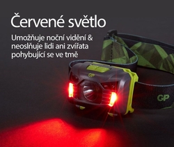 GP LED čelovka Discovery CH34/160 lm