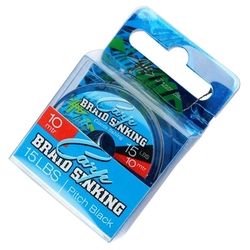 Giants fishing Splétaná šňůra Carp Braid Sinking 15lbs/10m Pitch Black