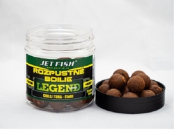 Jet Fish Rozpustné boilie Legend Range 250ml/20mm Žlutý Impuls/Ořech/Javor