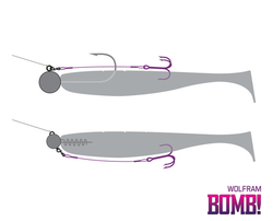 Delphin BOMB! Twisto RIGS Wolfram / 3ks  #4/10cm