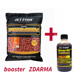 Jet Fish Premium clasicc boilie 5Kg-20mm/JAHODA-BRUSINKA+booster ZDARMA