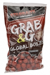 Starbaits Grab & Go Global boilies 1kg/20mm Strawberry Jam