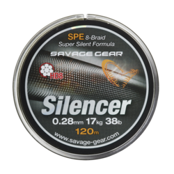 Savage Gear Splétaná šňůra HD8 Silencer Braid 120m