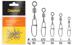Delphin Rolling swivel with Crosslock snap B-04