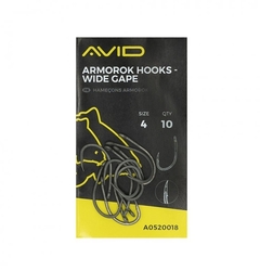 Avid Carp Háčky Armorok Wide Gape Hooks Barbed