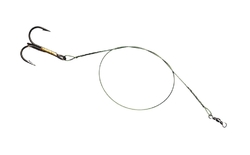 Mistrall ocelové lanko pro lov dravců 1x7 s trojháčkem 11kg/20cm 2ks