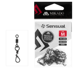 Mikado Rychloupínací Obratlík/Karabinka Rolling Swivel s kroužkem