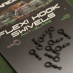 Obratlíky Gardner Covert Flexi Hook Swivels, vel.20, 10ks