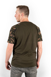 Fox Triko Camo Khaki Chest Print T-Shirt