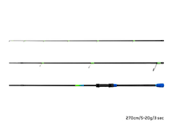 Delphin Prut PETROL ParA Compact 270cm/5-20g 3díl