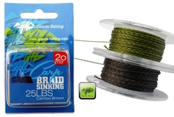 Giants fishing Návazcová šňůrka Carp Braid Sinking 25lbs/20m Camou Brown