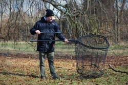 Giants fishing Podběrák Deluxe Landing Net Rubber 85x75cm ( 2xrukojeť ) 