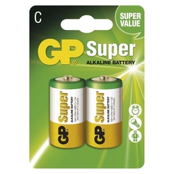 Alkalická baterie GP Super C (LR14), 2 ks