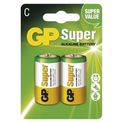 Alkalická baterie GP Super C (LR14), 2 ks