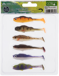 Mikado Gumová nástraha Real Fish 6,5cm/6ks-Perch