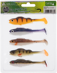 Mikado Gumová nástraha Real Fish 8cm/5ks-Perch