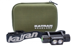 Katran Čelová dobíjecí svítilna Headlamp W/B 460 modrá a bílá LED + box zdarma