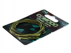 Katran Šnůra s řetízkovým jádrem Comodo Camo Brown black  80 lb 70cm 3pcs