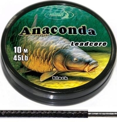 Katran Šňůra s olověným jádrem Lead core ANACONDA 45lb 10m