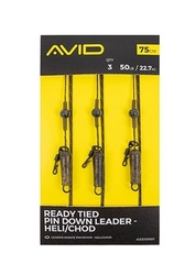 Avid Carp Hotová montáž Ready Tied Pin Down Leader- Heli/Chod