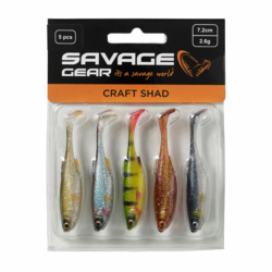 Savage Gear Gumová nástraha CRAFT SHAD 7,2cm/2,6g CLEAR WATER MIX 5ks