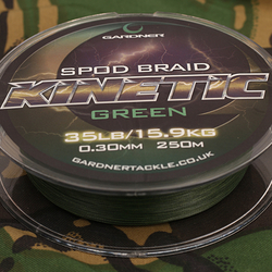 Gardner Splétaná šňůra Kinetic Spod Braid, 250m, 35lb (15.9kg) 0.36mm