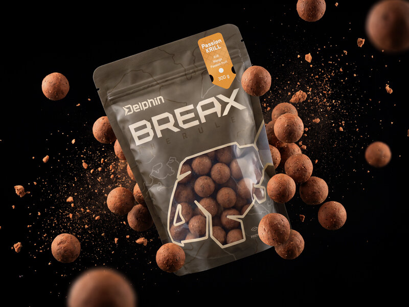 Boilies Delphin BreaX / PassionKRILL 300 g