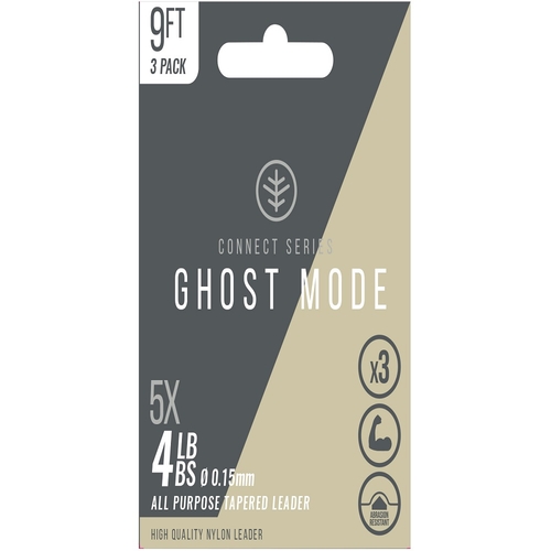 Wychwood Ujímaný návazec Ghost Mode Tapers 3X 9ft 8lb