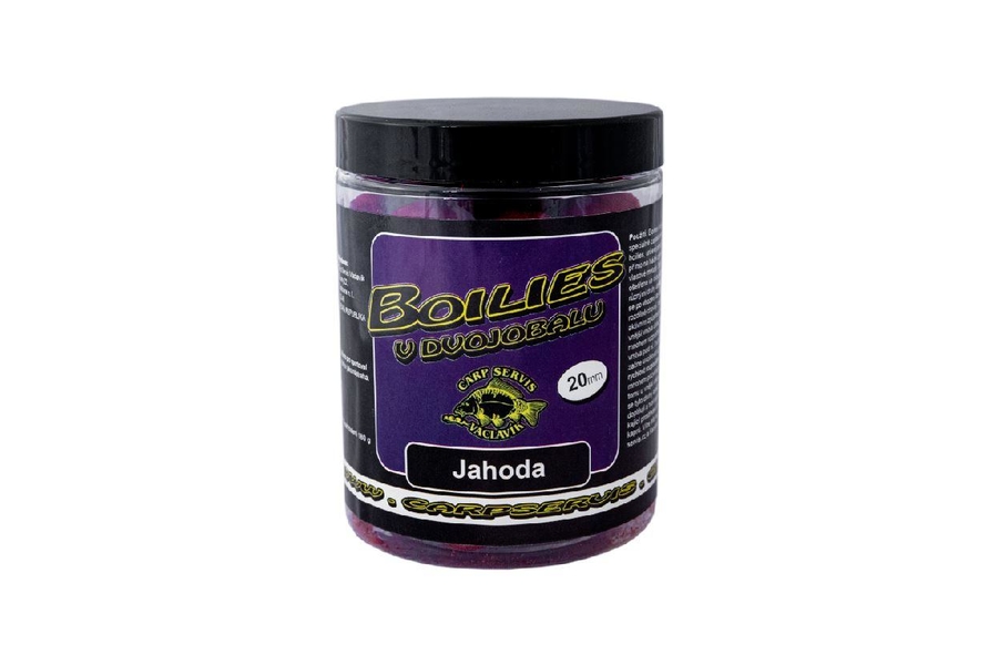 Carp Servis Václavík Boilies v dvojobalu 180g-20mm/Jahoda