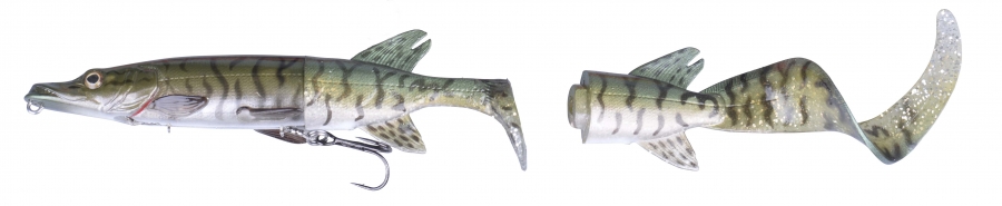 Savage Gear 3D Pike Hybrid 17cm 45g SS Green Silver Pike
