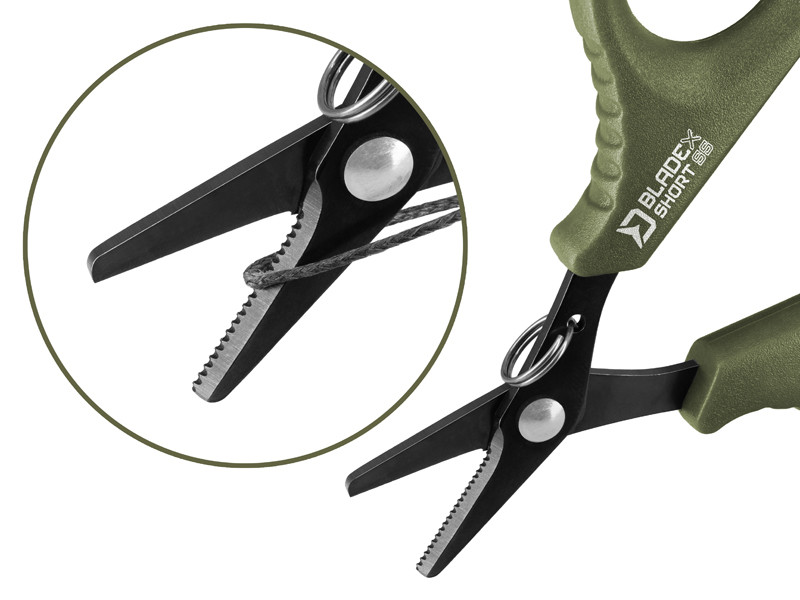 Nůžky s vroubky Delphin BladeX Short SS