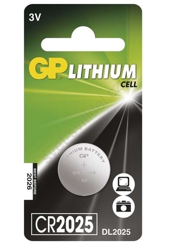 Lithiová knoflíková baterie GP CR2025, 1 ks