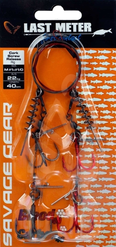 Savage Gear Corkscrew Release Rig L 31kg 45cm #1/0+ #2/0 2ks