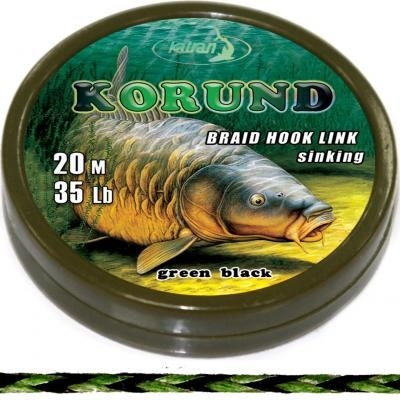 Katran Měkká návazcová šňůrka Braided hook links KORUND 15lb 20m