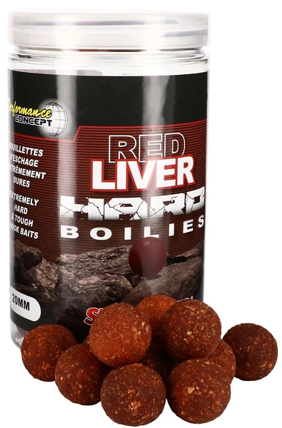 Starbaits Concept Red Liver Hard Boilies 200g