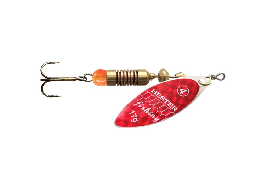 Hester Fishing třpytka Willow Red Holo Scales
