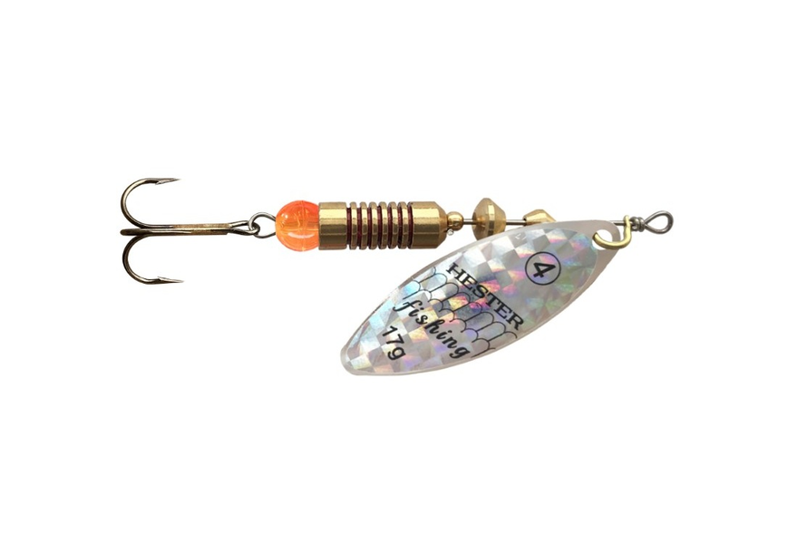 Hester Fishing třpytka Willow Silver Holo Scales