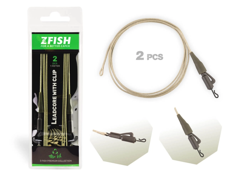ZFISH Montáž Leadcore Lead clip 2ks