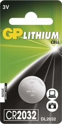 Lithiová knoflíková baterie GP CR2032, 2 ks